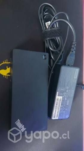 Docking Lenovo con Cargador y Thunderbolt