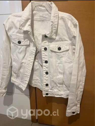 Chaqueta jeans blanca