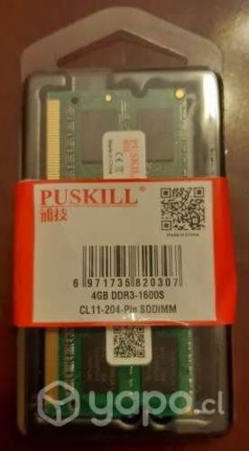 Ram 4gb ddr3-1600s