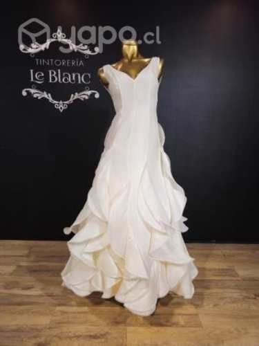 Vestido novia seda italiano