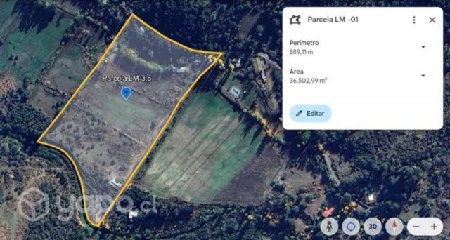 Terreno 36000m2 con agua potable y electricidad