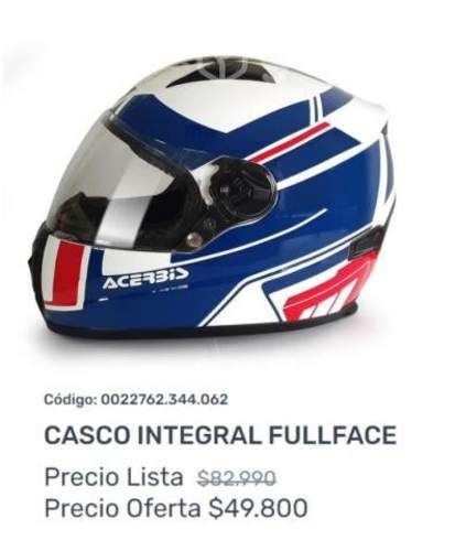 Casco integral full face