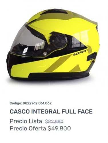 Casco integral full face