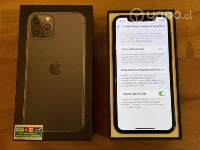 IPhone 11 Pro, 64 GB, Gris Espacial