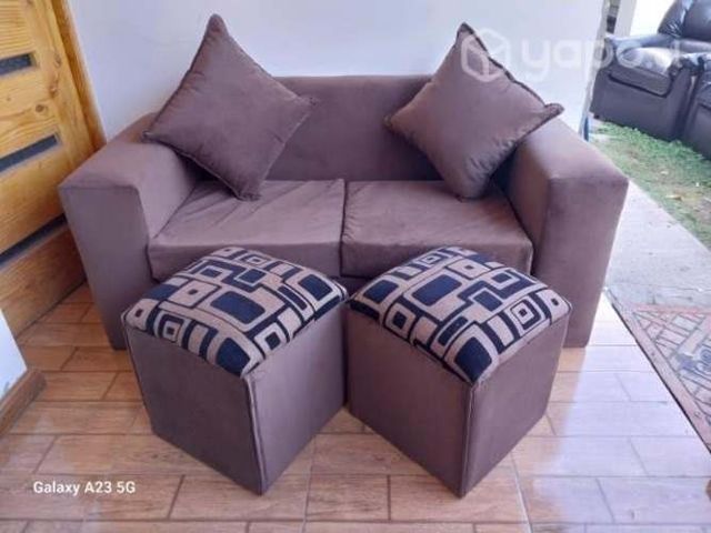 Sofa con puff