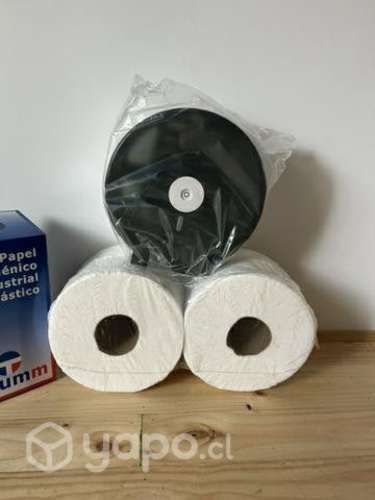 Porta papel + 4 rollos