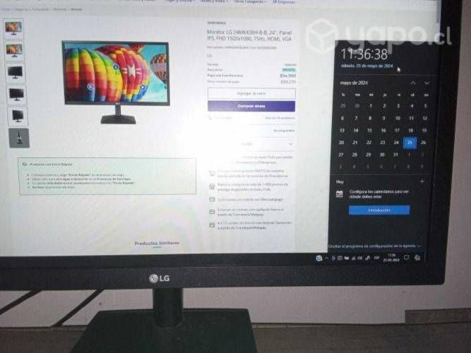 Monitor LG24MK430H-B-B24''1920X1080"75Hz-HDMI-VGA