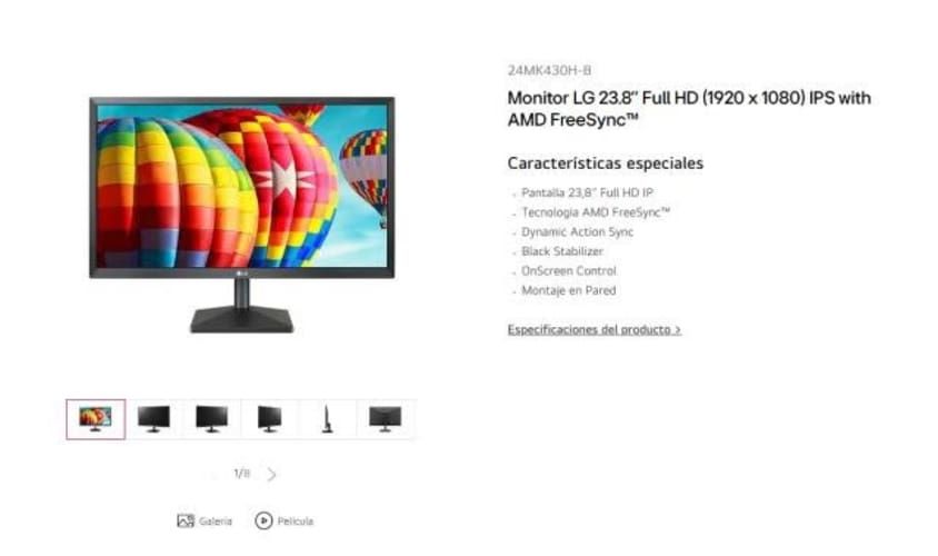 Monitor LG24MK430H-B-B24''1920X1080"75Hz-HDMI-VGA