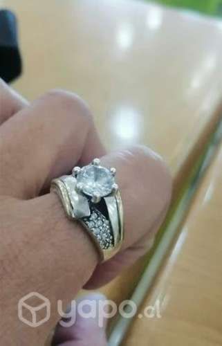 Anillo Plata con Oro N°17