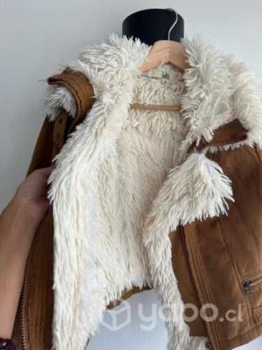 Chaqueta aviador con forro peluche