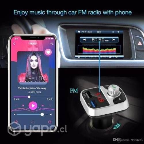 Bluetooth para radio de auto con transmisor FM G17