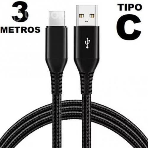 Cable 3 metros TIPO C - carga rapida