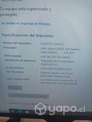 Computador de Escritorio CPU + Accesorios