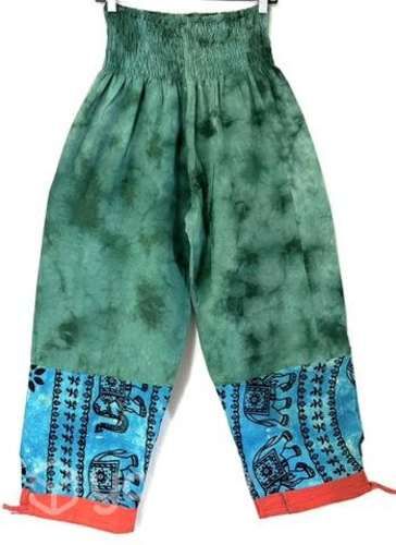 Pantalón Hindu Con Bolsillo Talla L/xl Verde