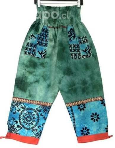 Pantalón Hindu Con Bolsillo Talla L/xl Verde