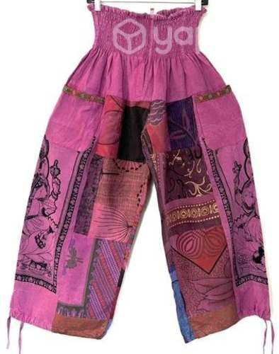 Pantalón Con Bolsillos Hindú Talla L/xl Rosado