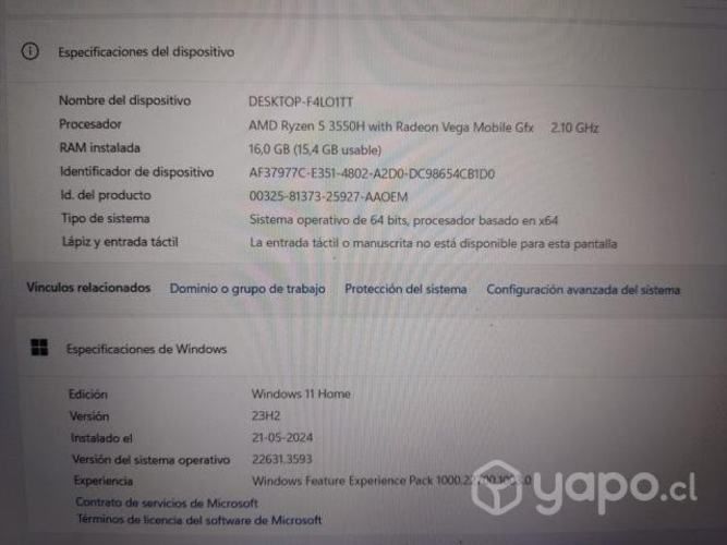 Computador Gamer ASUS TUF GAMING (SOLO VENTA)