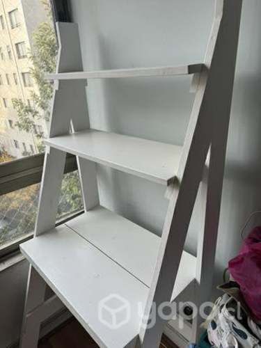 Escritorio con repisa Blanco madera