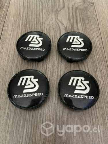 Tapas centro de llanta auto Mazda 60 mm