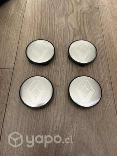 Tapas centro de llanta auto Renault 60 mm