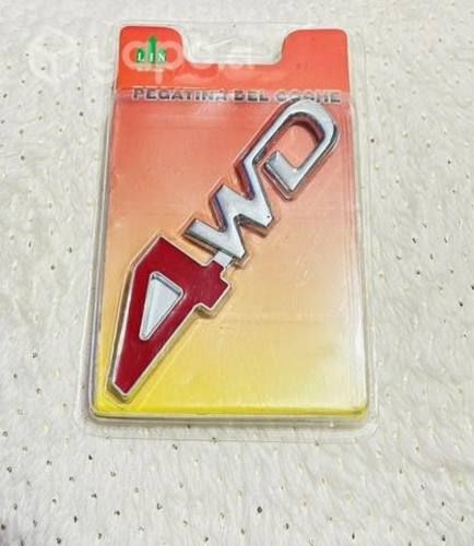 Logo metálico auto universal 4WD