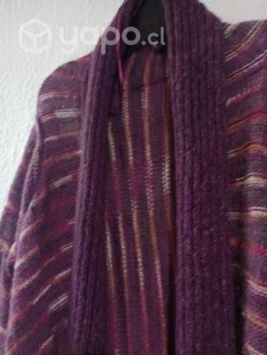 Chaleco de lana largo.