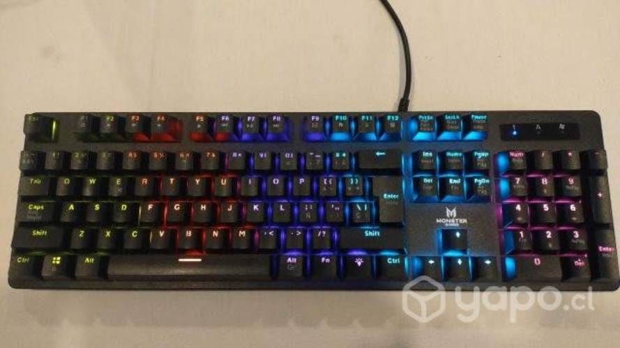 Teclado gamer monster gamer