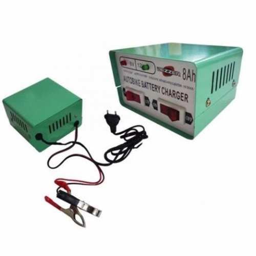 Cargador de Bateria para auto y moto 6v 12v - 8A