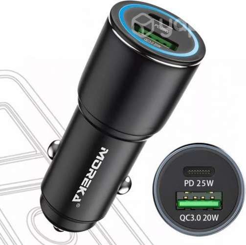 CARGADOR PARA AUTO USB - TIPO C - incluye Salida T