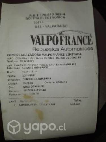 Tambores de freno 208