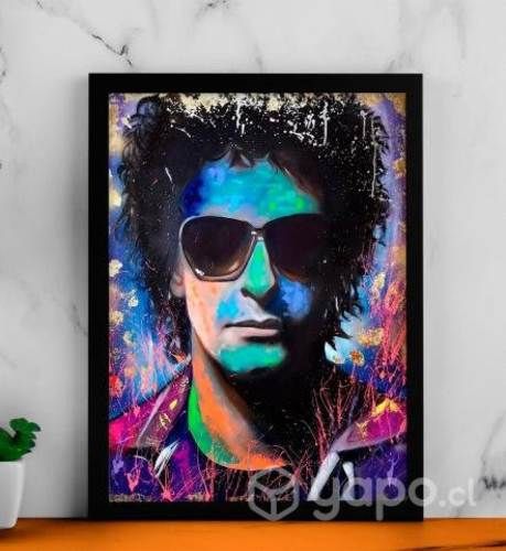 Pack 3 cuadros cerati 34x45 marco con vidrio