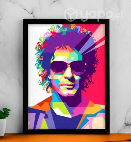 Pack 3 cuadros cerati 34x45 marco con vidrio