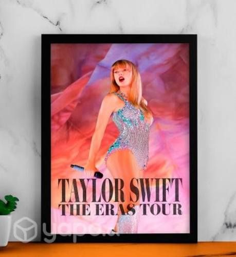 Pack 3 Cuadros Taylor Swift 34x45 marco con vidrio