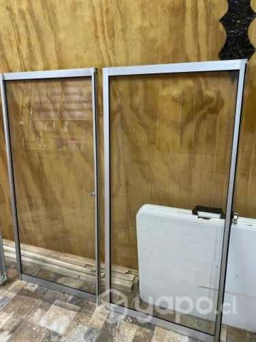 120x130cm aluminio vidrio simple