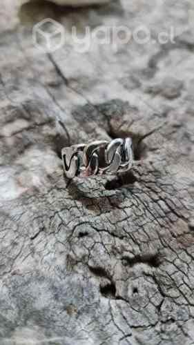 Anillo estilo cadena, grueso (NUEVO)