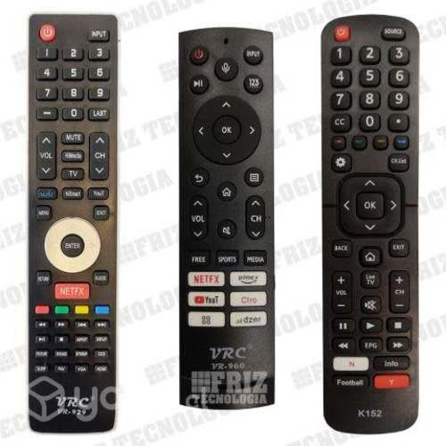 Control remoto HISENSE Para TV Lcd Plasma Led Smar