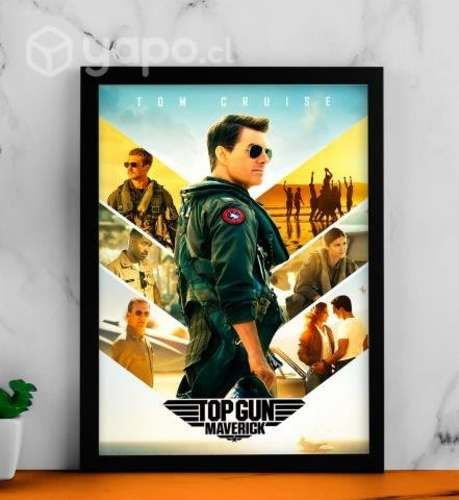 2 Cuadros Póster Decorativo "Top Gun" 34x45 cm