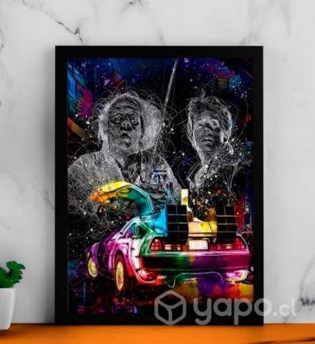 Cuadro Póster Decorativo "Volver al Futuro" 34x45
