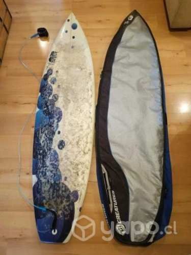 Tabla de surf epoxy 6,5 + Leash + Funda