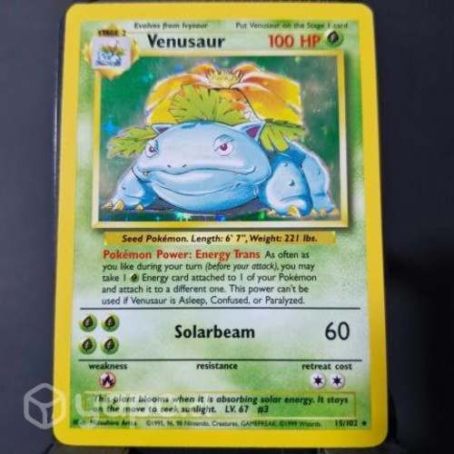 Carta Pokemon Venusaur Base Set