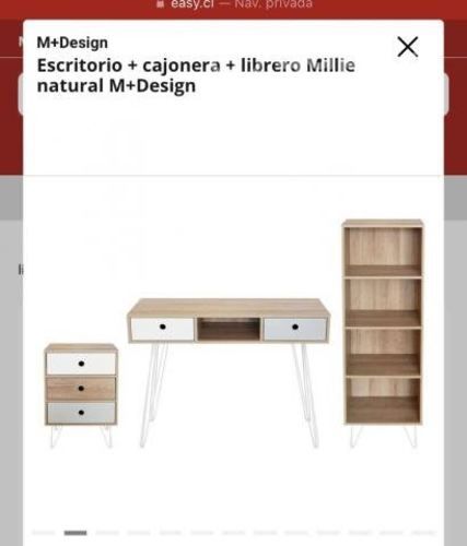 Escritorio + Cajonera + Librero