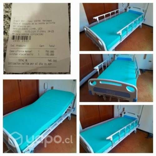 Cama clinica 3 posiciones incluye colchon