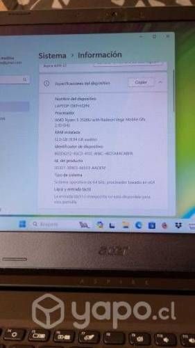 Laptop Acer Aspire 3