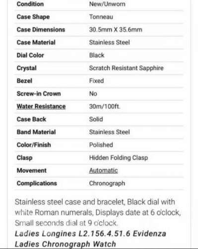 Reloj Longines Automático