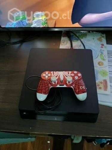 Ps4 slim 1tb + 1 mando y 2 juegos
