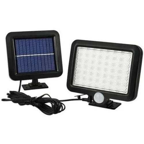 Foco led solar para interior y exterior con sensor