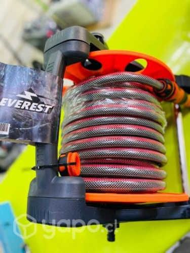 MANGUERA JARDIN 1/2q 20 MT CON CARRO Y ACCESORIOS