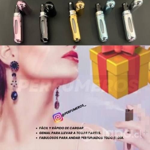 Atomizador perfumero recargable