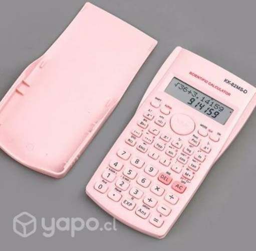 Calculadora científica rosada