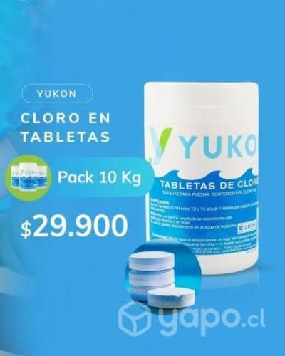 Cloro en tableta pack 10 kg